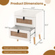 Modern Nightstand End Bedside Table with Pine Wood Legs product