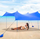 SPF 50+ Protection 10' x 9' Canopy with 4 Poles & Sandbags product