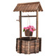 Outdoor Wooden Wishing Well Bucket Planter product