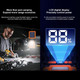 Solar Camping Fan with LED Lantern Emergency Power Bank,3 Wind Speeds 5 Light Modes,180 Degree Adjustable For Camping,Emergencies,Outdoor Color Orange product