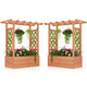 Wooden Raised Garden Bed with Trellis (1- or 2-Pack) product