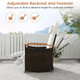 Outdoor 360° Swivel Rattan Recliner Chair product