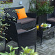 Rattan Outdoor 8-Piece Beige Cushion Patio Set product