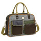 Structured Multi-Pocket Olive Accent Handbag product