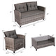 Patio Rattan Furniture Set with Coffee Table product