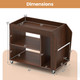 3-Tier Rolling Side End Table product