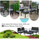Rattan Cushioned Patio Furniture Set product