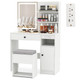 Vanity Mirror Desk Set with Built-in Charging Station product