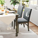 Upholstered Rubber Wood Dining Chairs (Set of 2 or 4) product