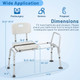 Sliding Tub Transfer Bench with Extra-Wide Seat product