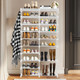 Double Row 10-Tier Non-Woven Shoe Rack product