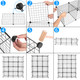 16-Cube Stackable Metal Grid Modular Shelves product