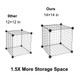 16-Cube Stackable Metal Grid Modular Shelves product