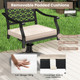 Outdoor Swivel Chairs with Padded Cushions  product