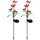 Solar Powered Garden Flowers with Lights (4-Pack) product