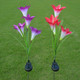 Solar Powered Garden Flowers with Lights (4-Pack) product