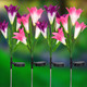 Solar Powered Garden Flowers with Lights (4-Pack) product