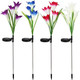 Solar Powered Garden Flowers with Lights (4-Pack) product