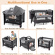 Portable Crib with 4-Side Visible Mesh and Changing Table product