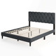Bed Frame with Button-Tufted Headboard  product