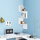 3-Tier Zigzag Floating Wall-Mounted Corner Shelf product