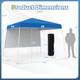 10 x 10-Foot Pop up Canopy with Sidewall and Portable Backpack product
