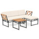3-Piece L-Shaped Patio Furniture Set with Loveseat  product