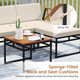 3-Piece L-Shaped Patio Furniture Set with Loveseat  product