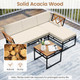 3-Piece L-Shaped Patio Furniture Set with Loveseat  product