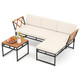 3-Piece L-Shaped Patio Furniture Set with Loveseat  product