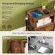 Nightstand with Charging Station (Set of 1 or 2) product