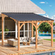 Outdoor Hardtop Cedar Pergola Clearance product