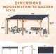 Outdoor Hardtop Cedar Pergola Clearance product