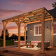 Outdoor Hardtop Cedar Pergola Clearance product