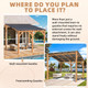 Outdoor Hardtop Cedar Pergola Clearance product