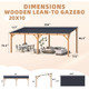 Outdoor Hardtop Cedar Pergola Clearance product