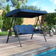 3-Seat Patio Swing with Adjustable Canopy product