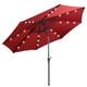 10-Foot Solar LED Tilt Patio Umbrella with Crank product