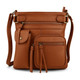Super Soft Genuine Leather Crossbody Bag with Top Belt Accent product