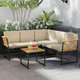  4-Piece Outdoor Sectional L-Shaped Sofa Set product