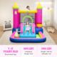 Kids 4-in-1 Princess Bounce House with Mesh Walls product