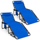 Oversize Folding Chaise Lounge with Adjustable Backrest and Footrest product