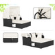 Patio Rattan Daybed Lounger with Retractable Canopy and Pop-up Side Tables product