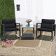 3-Piece Patio Rattan Rocking Chair Furniture Set product