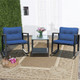 3-Piece Patio Rattan Rocking Chair Furniture Set product