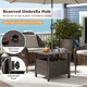 Outdoor Side Table with Umbrella Hole product