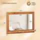 27.5" x 20" Teakwood Wall Mirror product