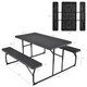 Folding Picnic Table Bench Set with Wood-Like Texture product