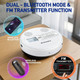 Rechargeable Portable CD Player with Dual Speakers and Anti Skip,CD,Dual Bluetooth,FM Transmission,USB,AUX,LCD Display,Backlit Button,Repeat-White product