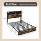 Bed Frame with Charging Station Headboad Shelves product